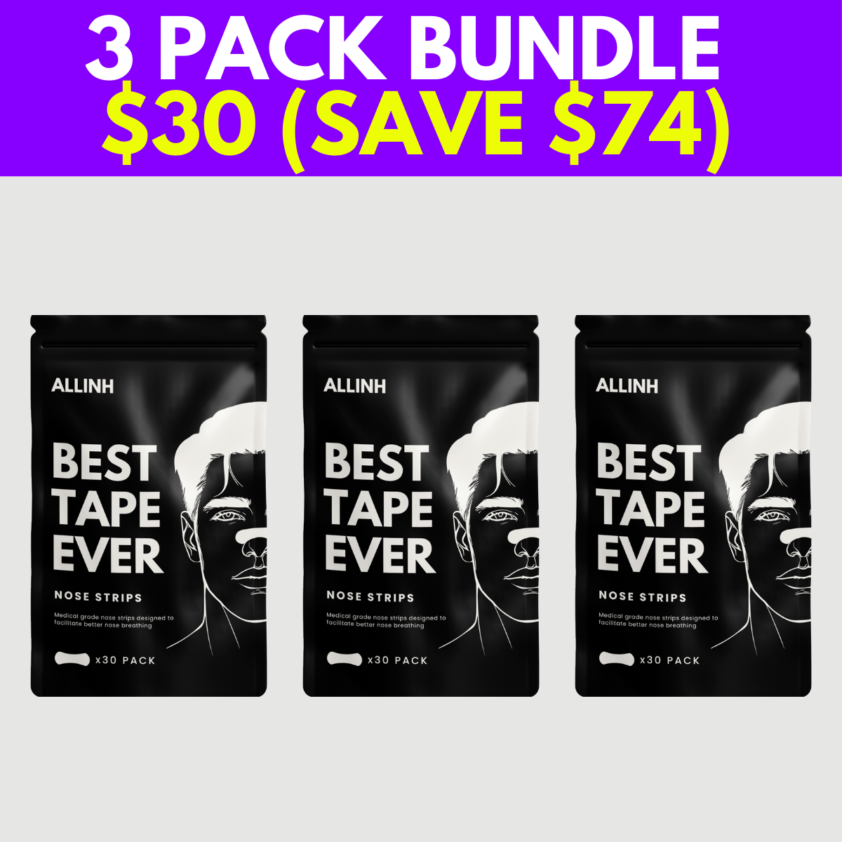 NOSE STRIPS - 3 PACK BUNDLE